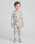 Mahjong Time Family Matching Bamboo Two Piece Long Sleeve Pajama Set