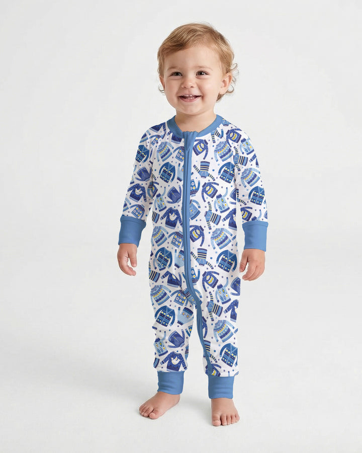 Cute Hanukkah Jumpers Bamboo Convertible Zippy
