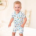 Template Zweiteiliges Pyjama-Set mit kurzen Ärmeln und Shorts