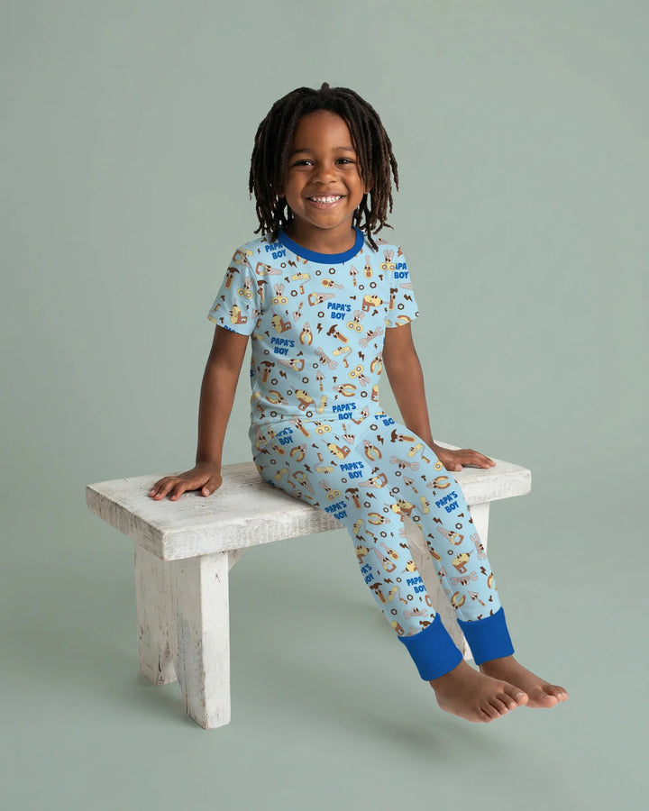Zweiteiliges, kurzärmliges Pyjama-Set mit Marienkäfern