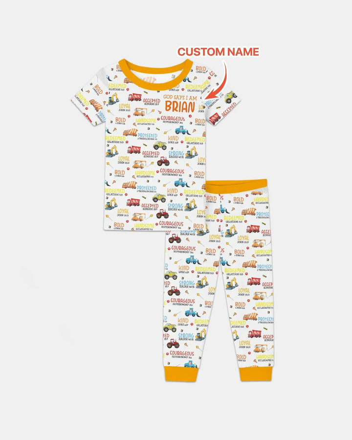 Zweiteiliges, kurzärmliges Pyjama-Set mit Marienkäfern