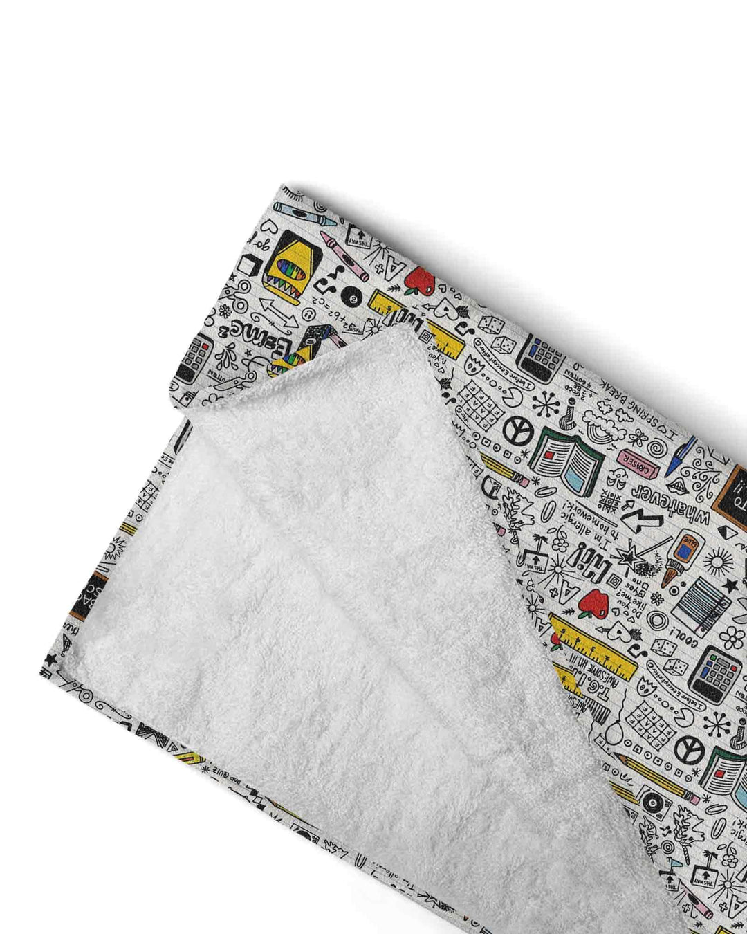 School Days Doodles Bamboo Beach Towel