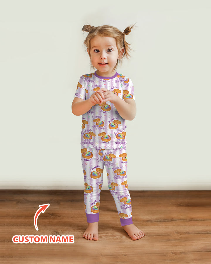 Zweiteiliges, kurzärmliges Pyjama-Set mit Marienkäfern