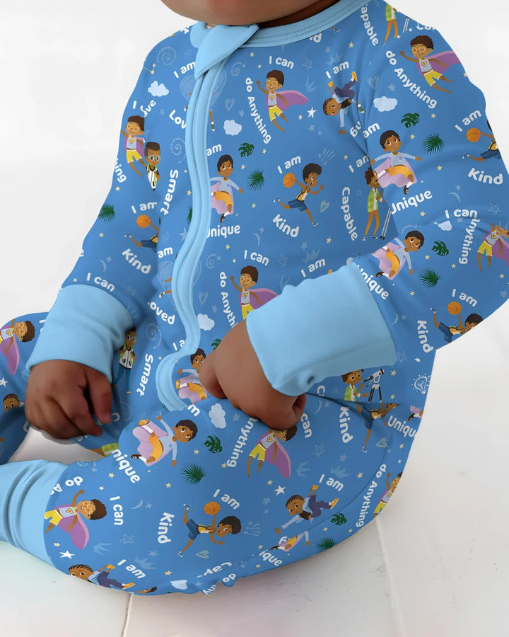 Gerippte Babykleidung mit individuellem Foto - Weich &amp; Skizzenhaft