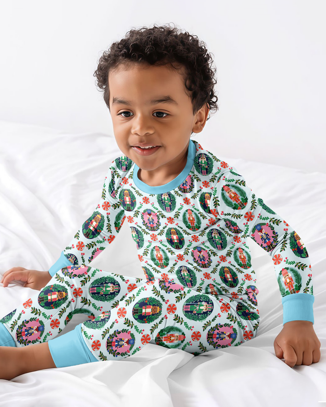 Whimsical Nutcracker Bamboo Two Piece Long Sleeve Pajama Set
