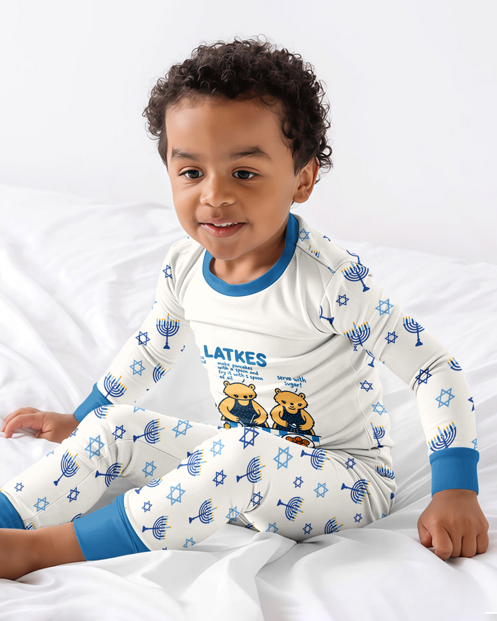 Latkes Recipe Bamboo Two Piece Long Sleeve Pajama Set
