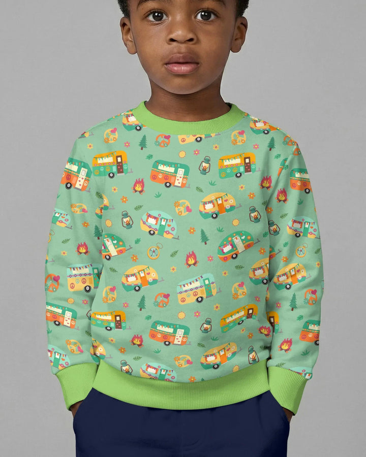 Happy Little Camper Bamboo Crewneck Sweatshirt