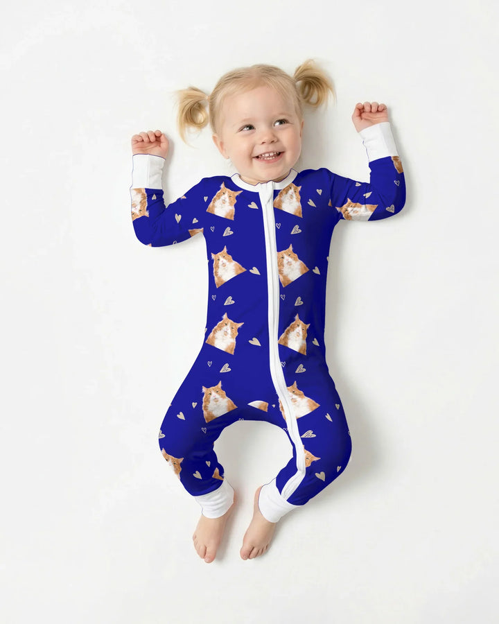 Benutzerdefiniertes Gesicht All Over Print Baby Convertible Zippy