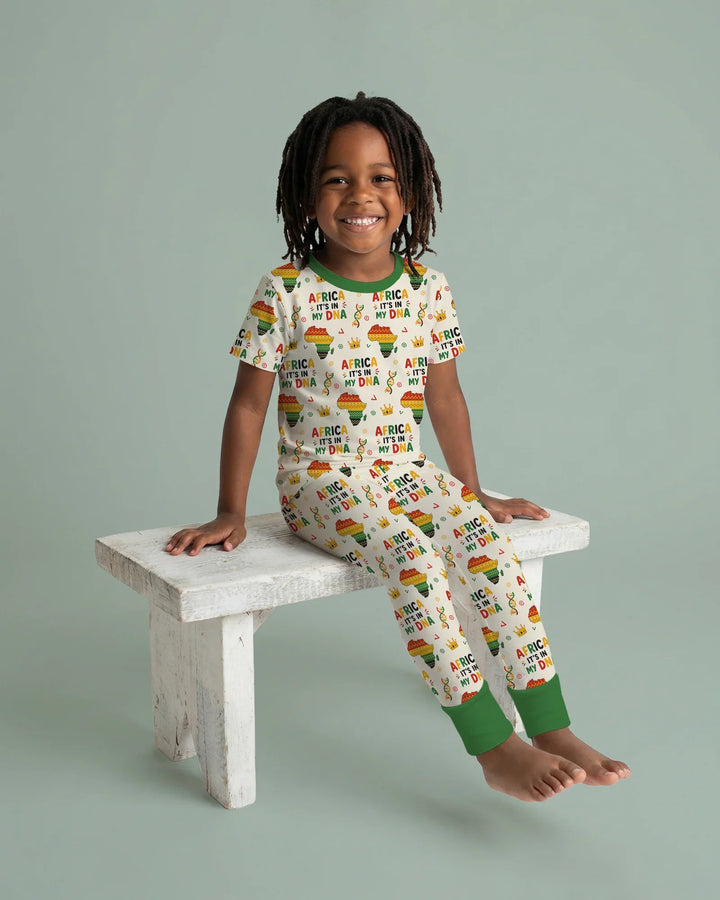 Zweiteiliges, kurzärmliges Pyjama-Set mit Marienkäfern