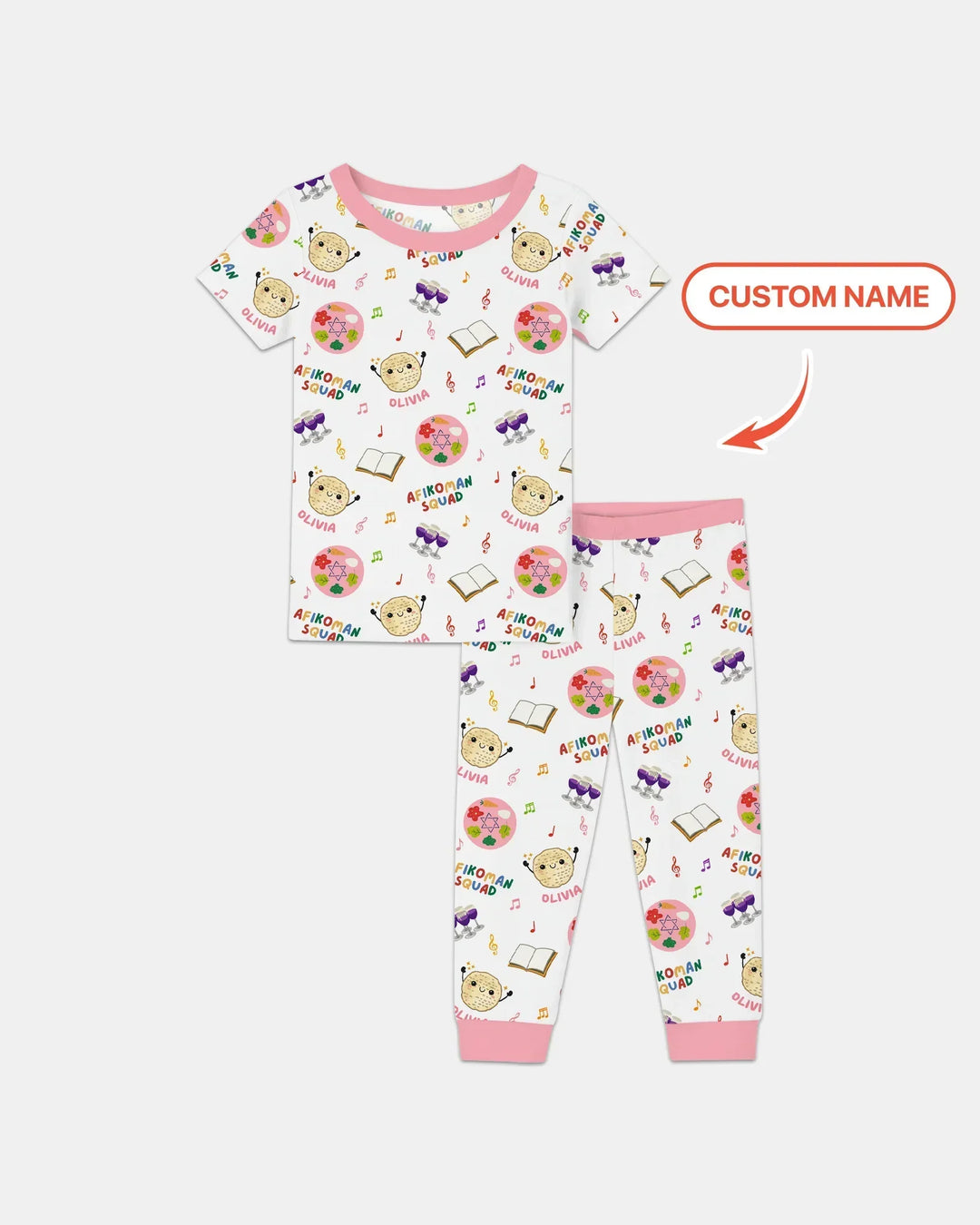 Zweiteiliges, kurzärmliges Pyjama-Set mit Marienkäfern