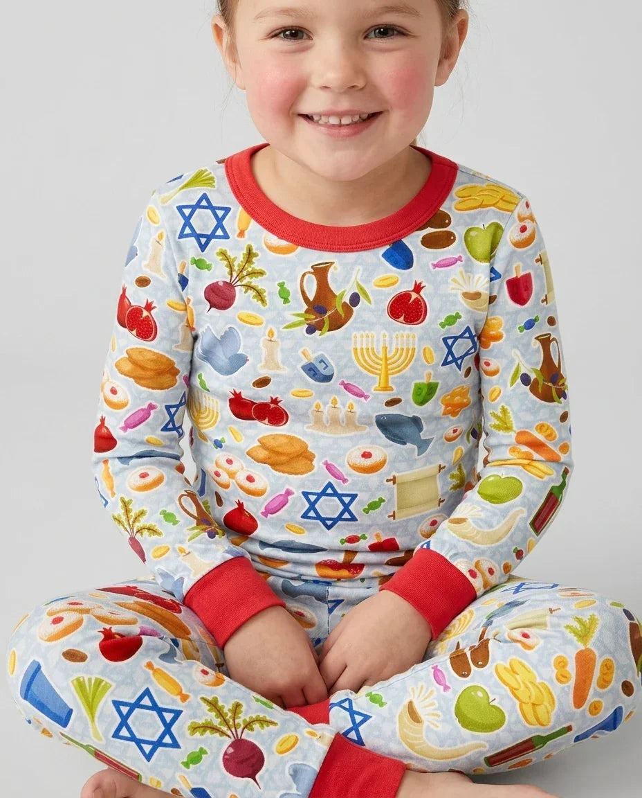 Shana Tovah Bamboo Two Piece Long Sleeve Pajama Set
