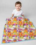 Retro Happy Classroom Bamboo Blanket