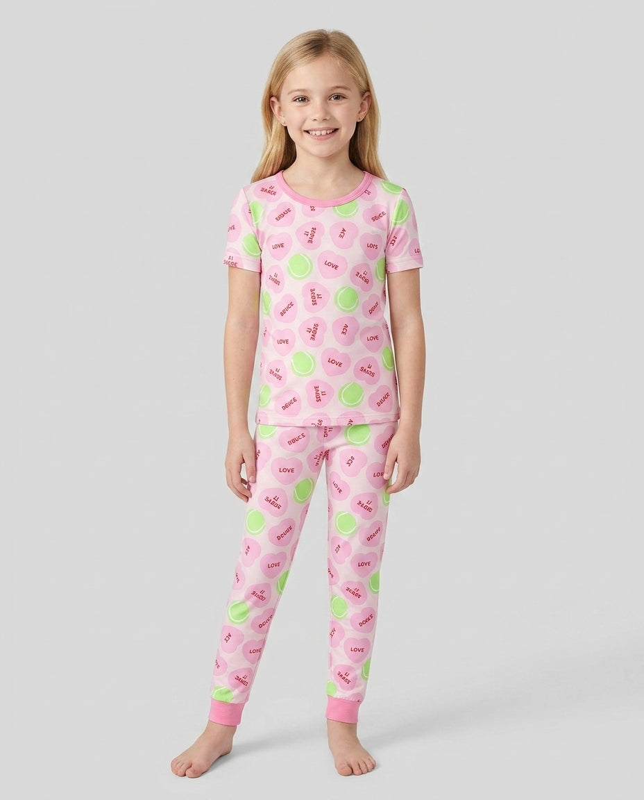 Zweiteiliges, kurzärmliges Pyjama-Set mit Marienkäfern