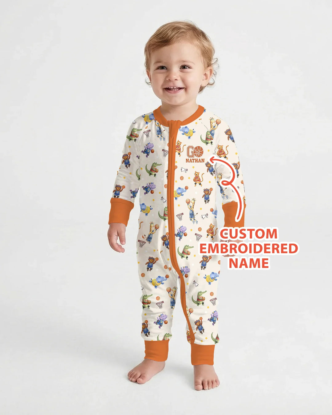 Gerippte Babykleidung mit individuellem Foto - Weich &amp; Skizzenhaft