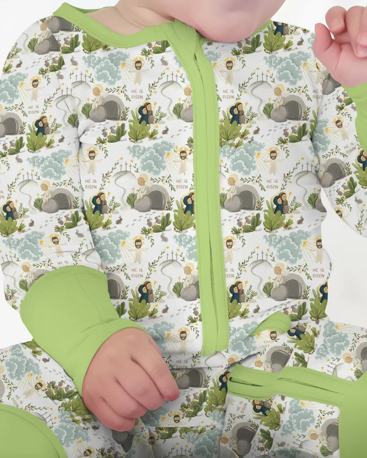 Matthew 28:1–8 He Is Risen Bamboo Convertible Zippy
