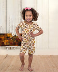 Template Zweiteiliges Pyjama-Set mit kurzen Ärmeln und Shorts