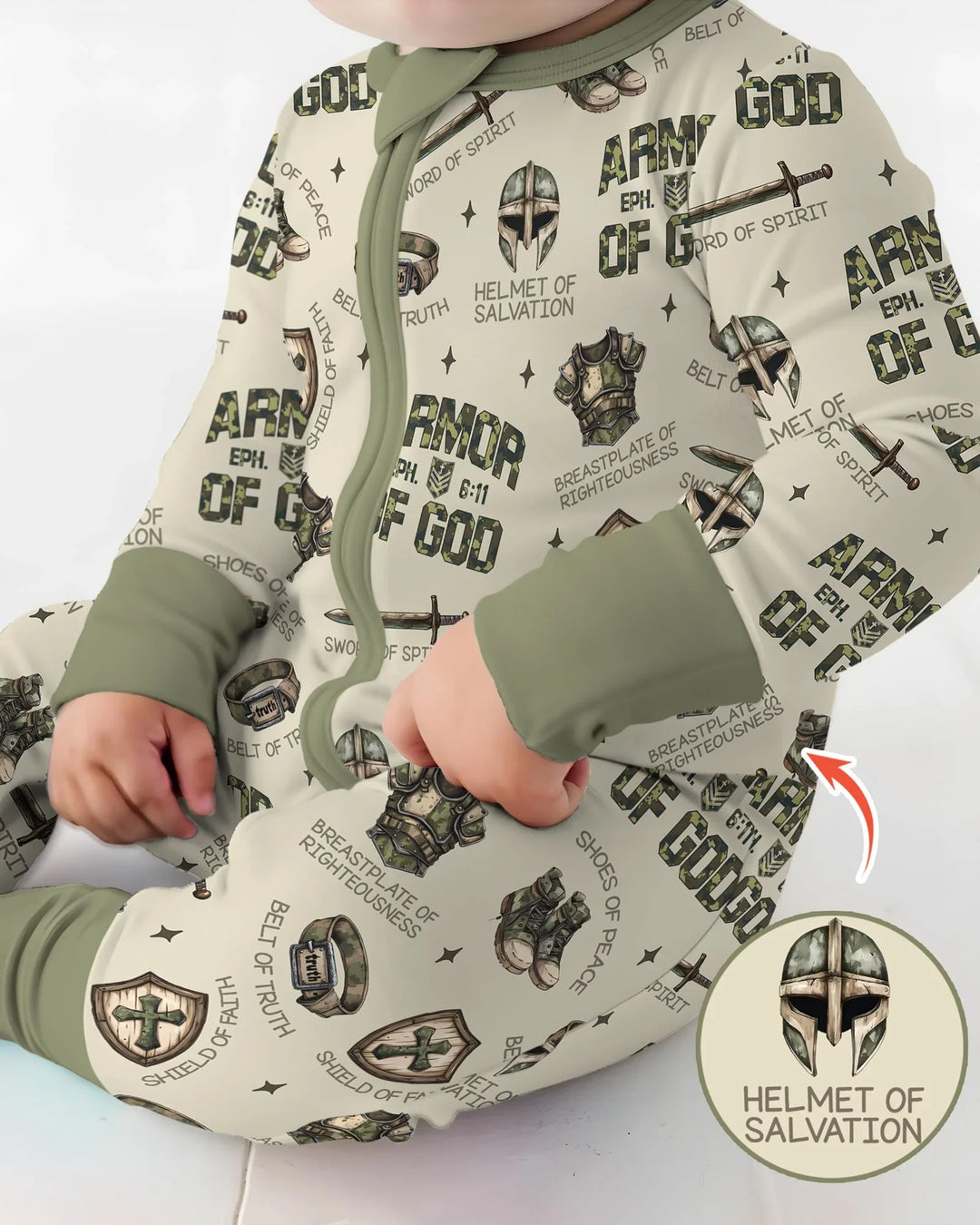 Gerippte Babykleidung mit individuellem Foto - Weich &amp; Skizzenhaft