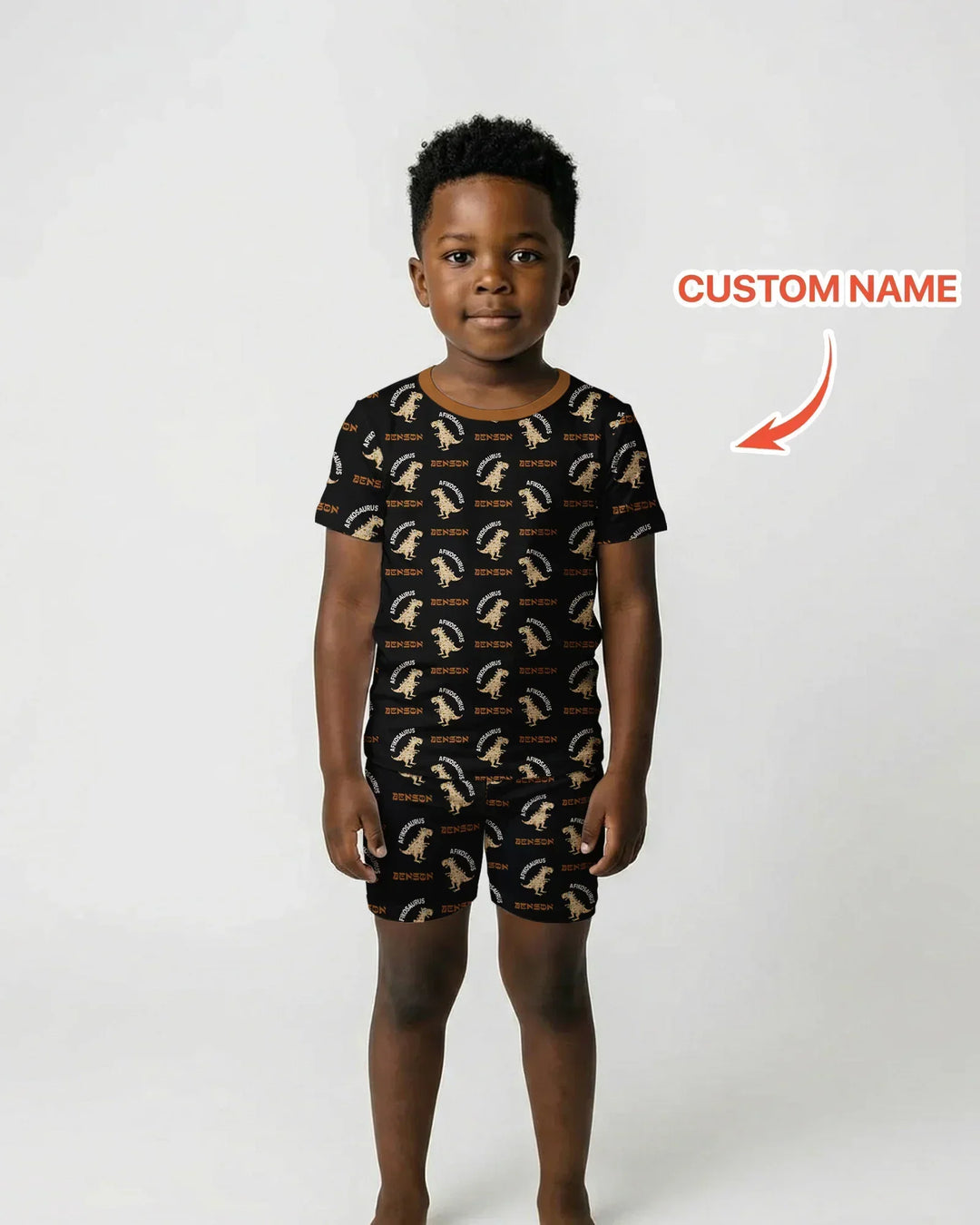 Zweiteiliges Pyjama-Set mit kurzen Ärmeln und Shorts im Sommer-Design