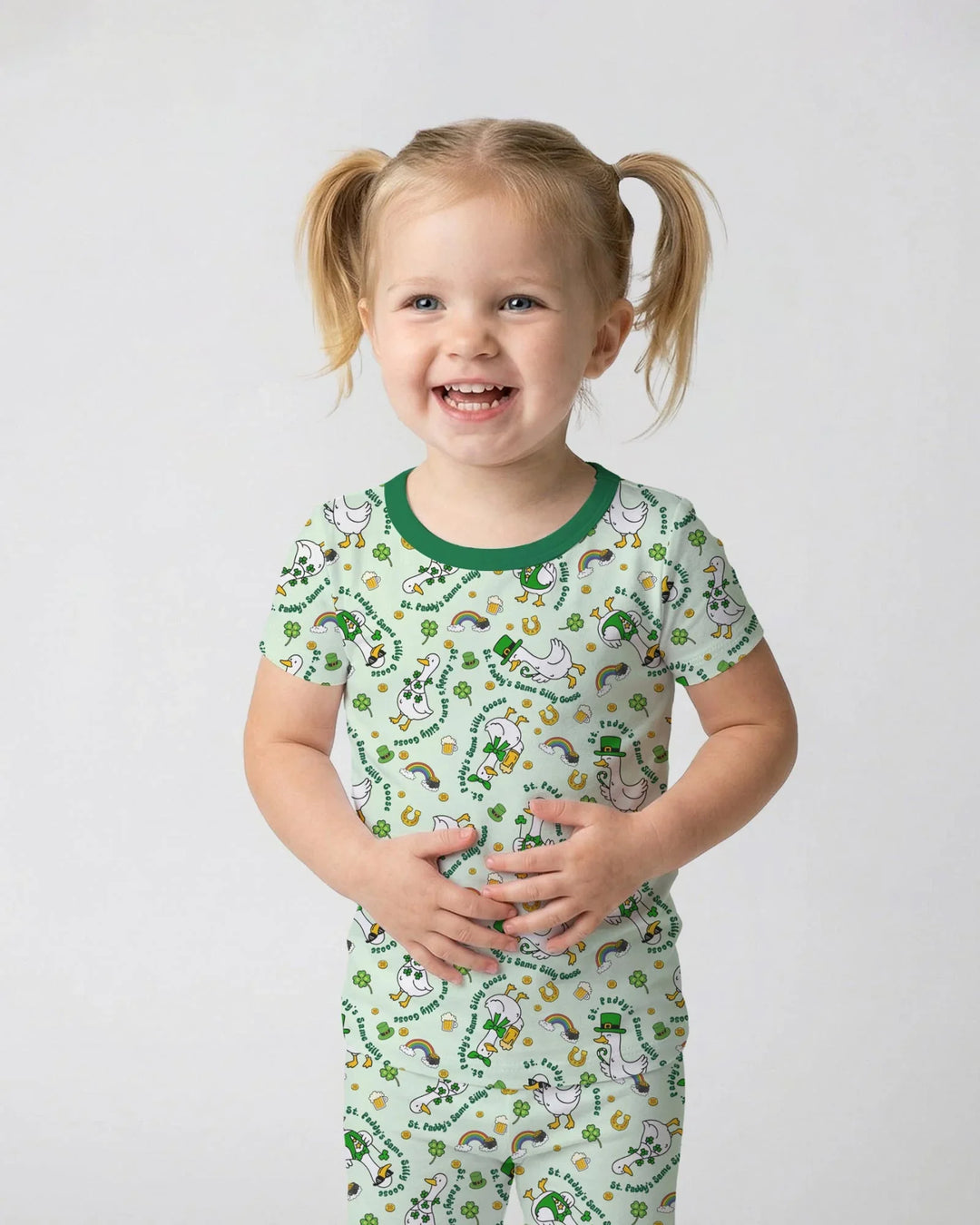 Zweiteiliges, kurzärmliges Pyjama-Set mit Marienkäfern