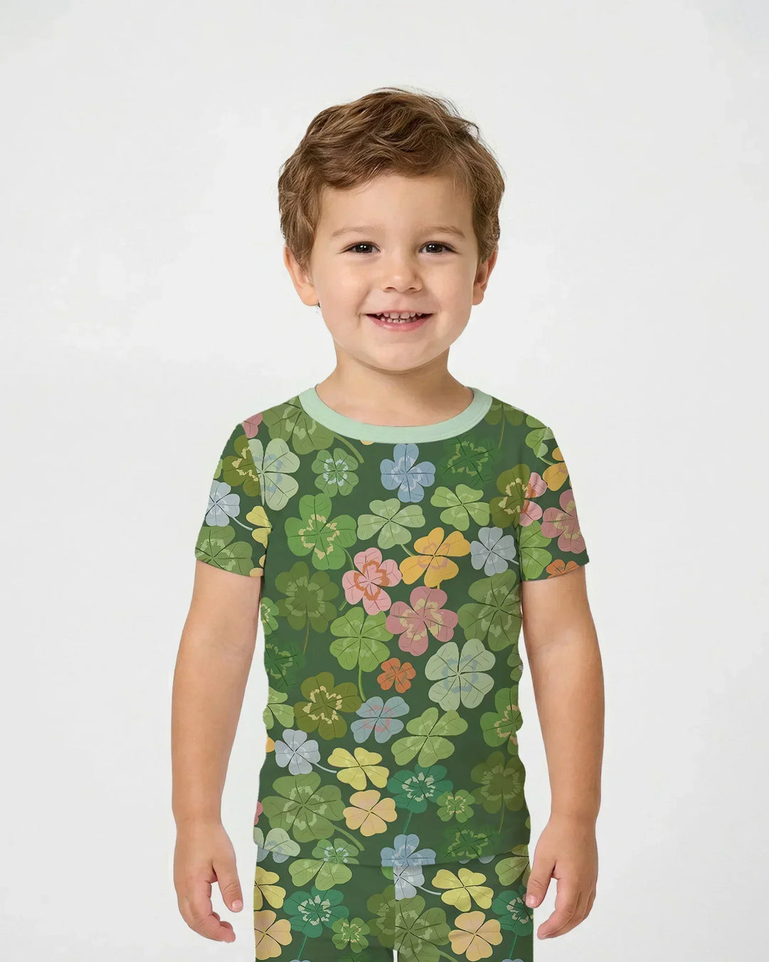 Zweiteiliges, kurzärmliges Pyjama-Set mit Marienkäfern