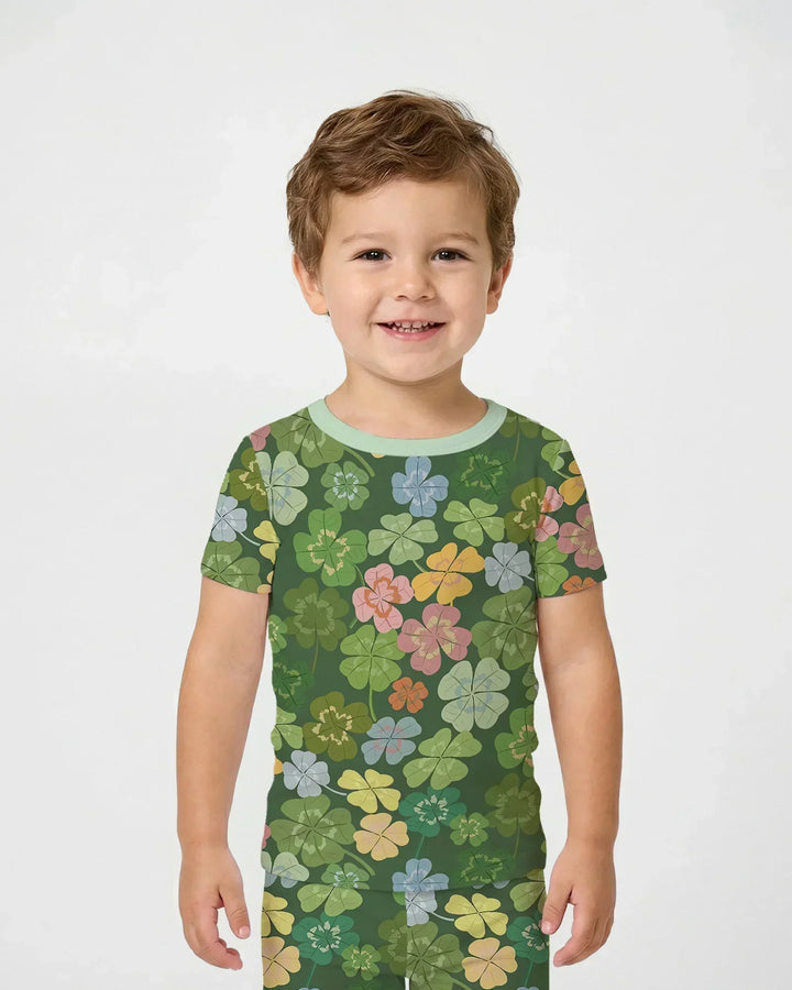 Zweiteiliges, kurzärmliges Pyjama-Set mit Marienkäfern