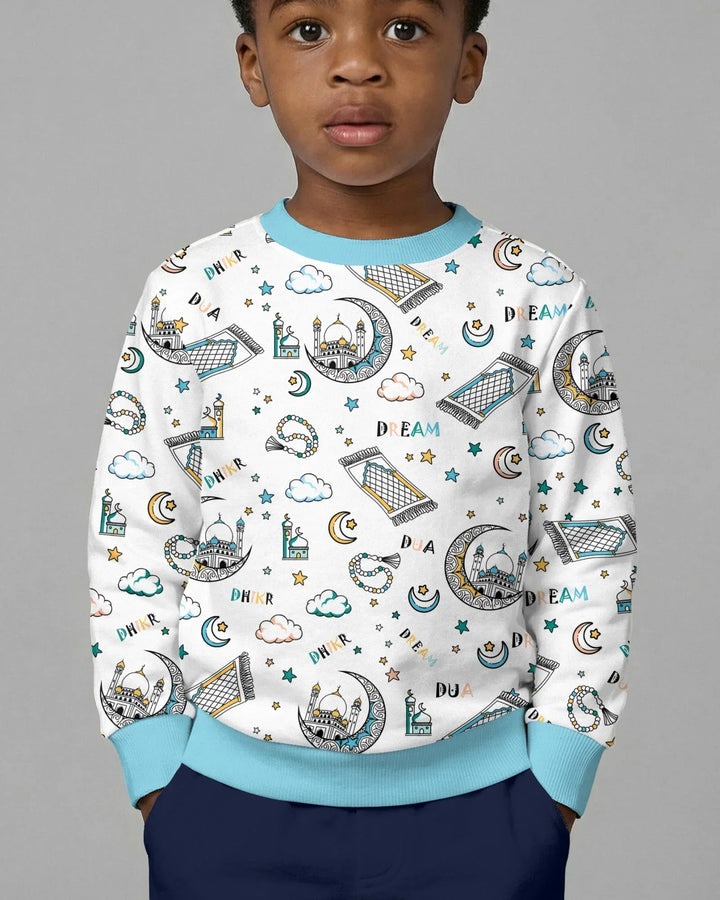 Dua, Dhikr, Traum-Matching Familie Bambus Rundhals-Sweatshirt