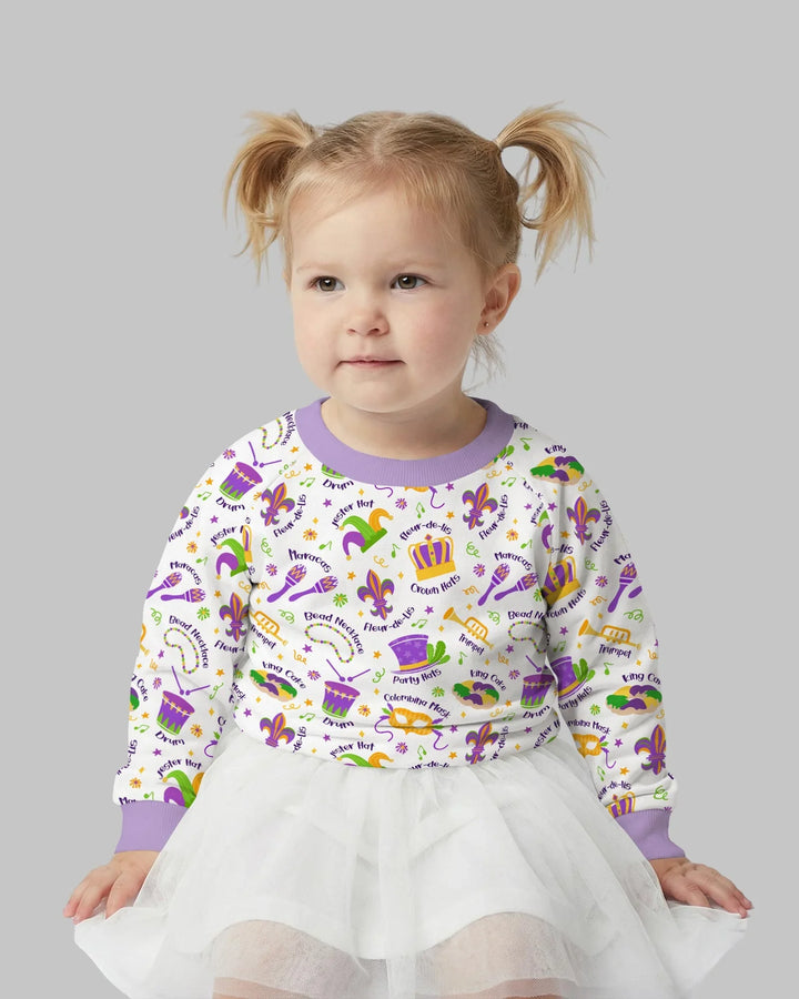 Mardi Gras Family Partnerlook Bambus-Rundhals-Sweatshirt