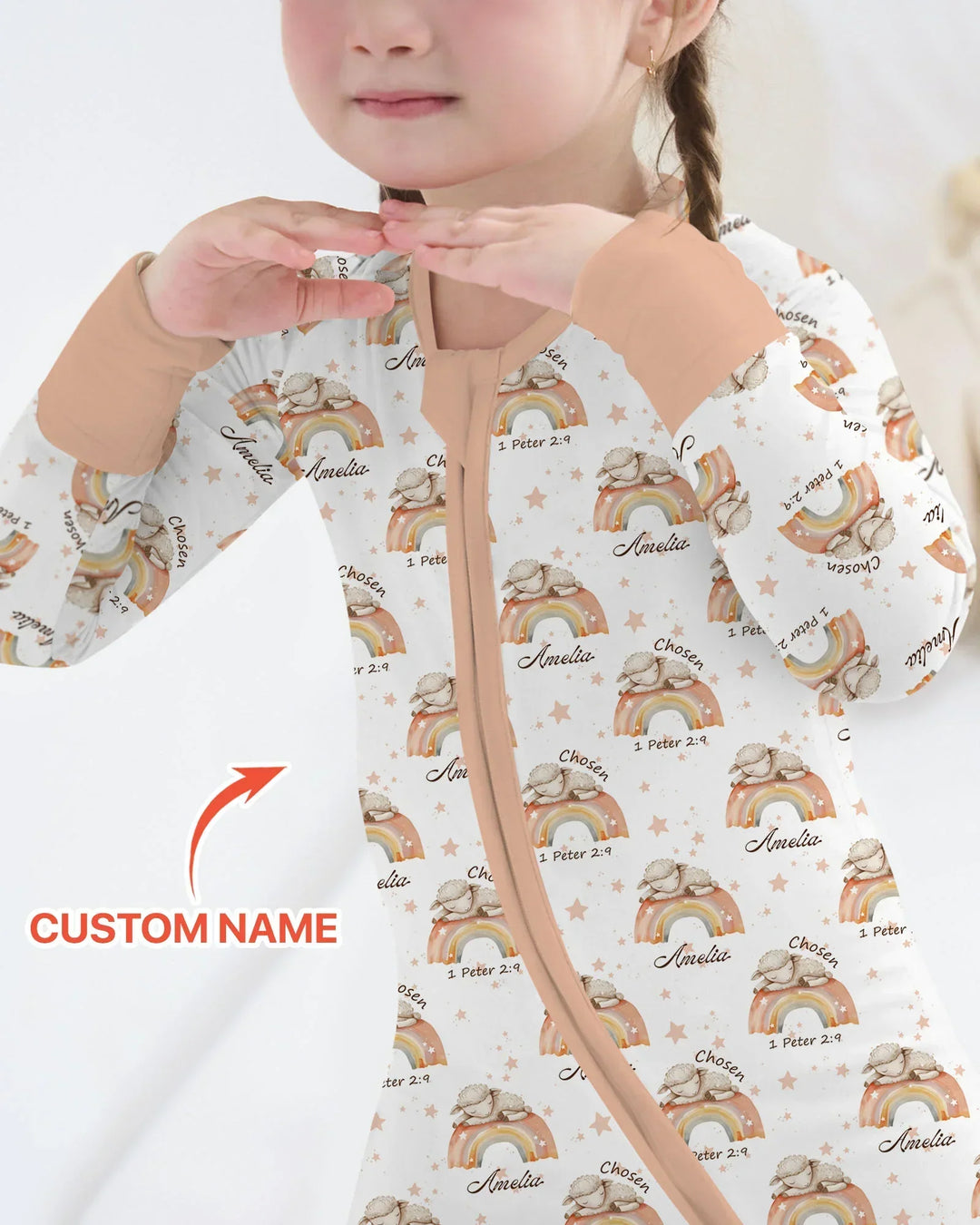 Chosen As His Own Custom Name Bamboo Convertible Zippy
