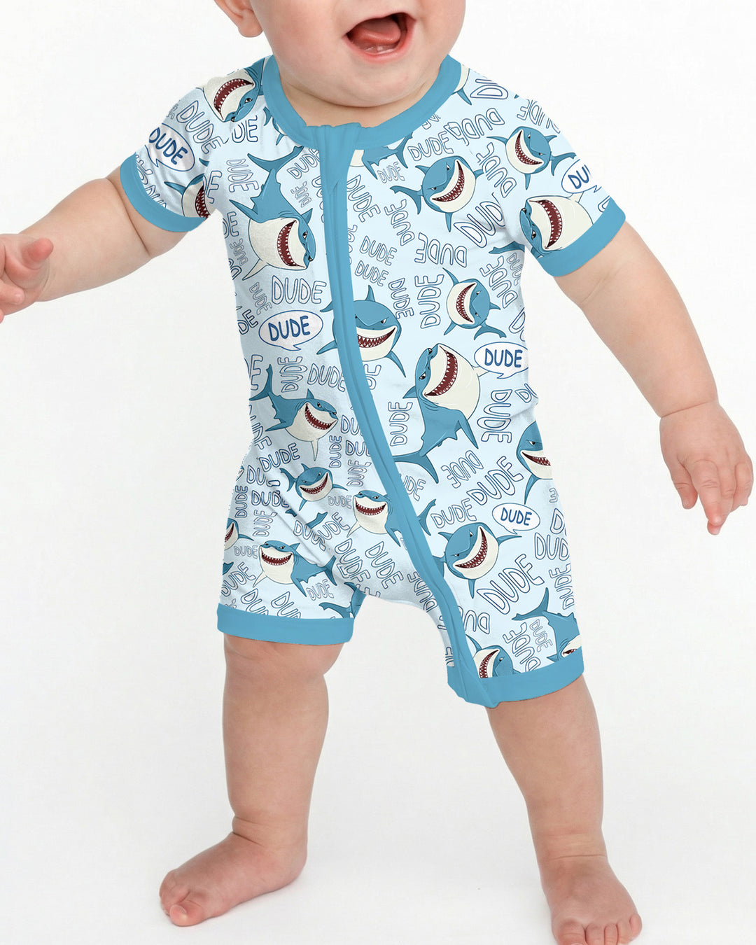 Dude Shark Bamboo Shorty Zippy
