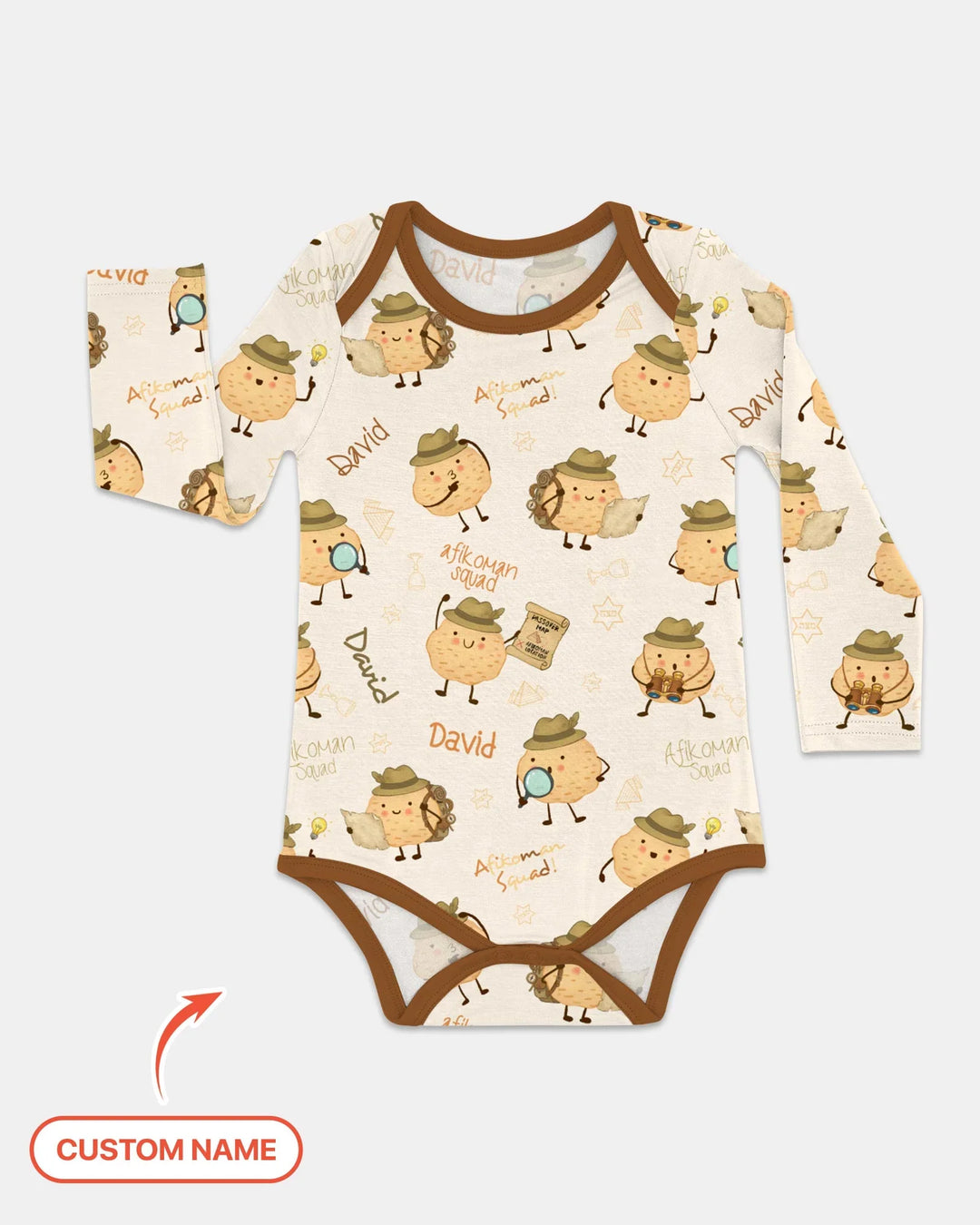 Gerippte Babykleidung mit individuellem Foto - Weich &amp; Skizzenhaft