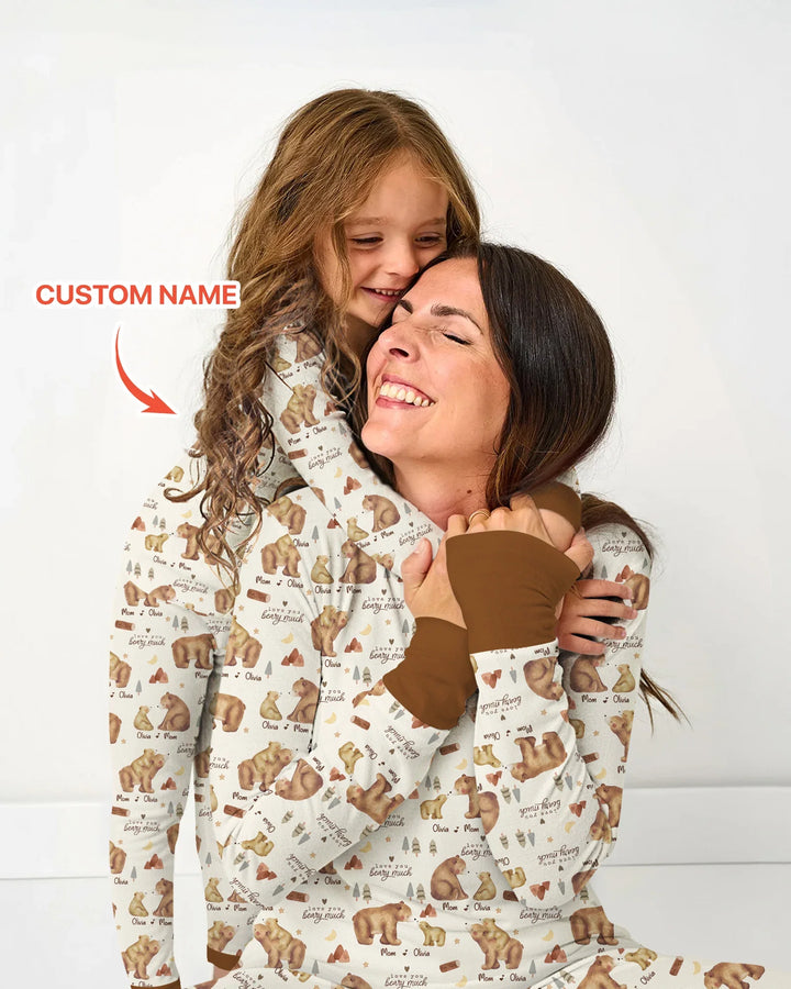 Schlafanzug-Set „Love You Beary Much“ aus Bambus für Damen