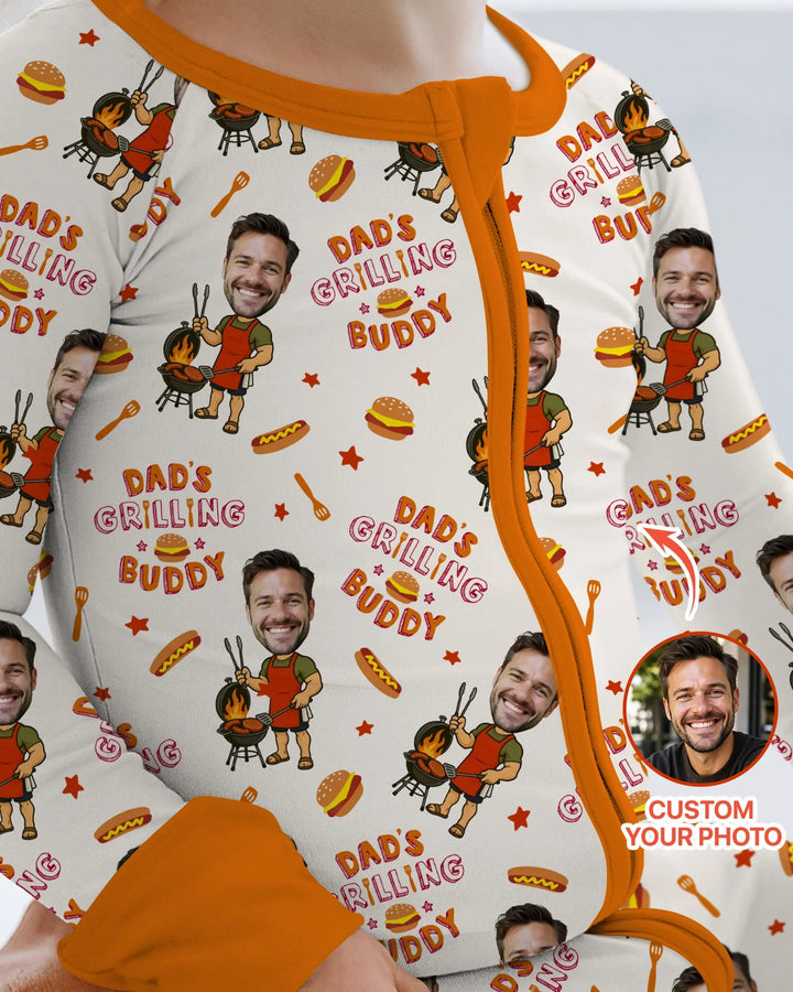 Gerippte Babykleidung mit individuellem Foto - Weich &amp; Skizzenhaft