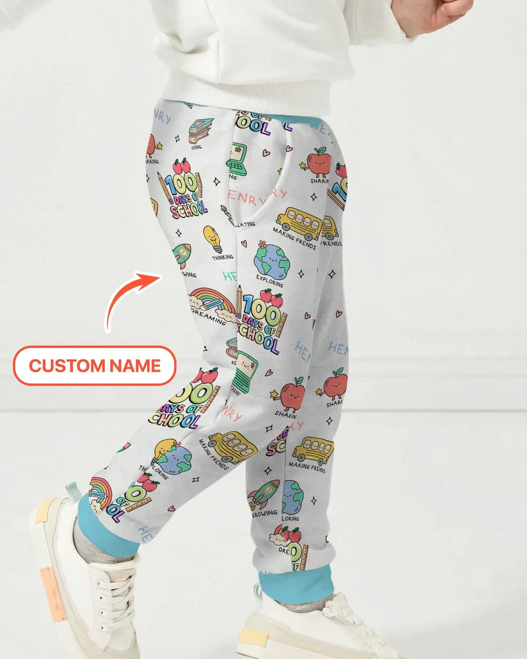 Personalisierte Feier 100 Tage Bambus Jogginghose