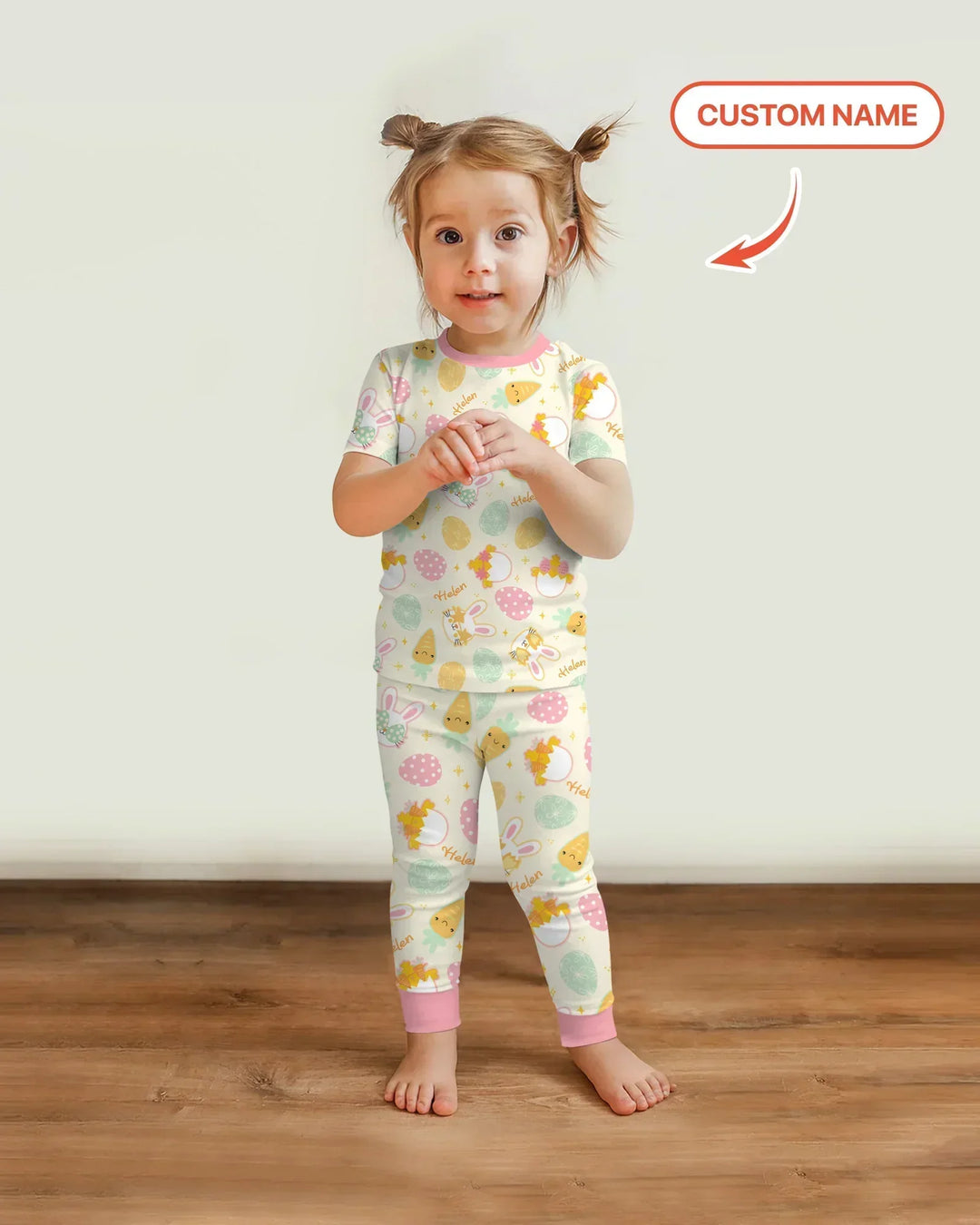 Zweiteiliges, kurzärmliges Pyjama-Set mit Marienkäfern