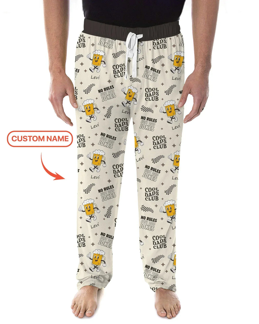 Custom Name Cool Club Daddy & Me Matching Bamboo Men's Pajama Set