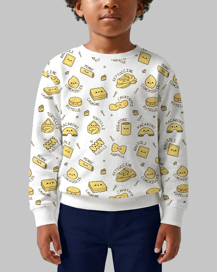 Kawaii Pasta Bamboo Crewneck Sweatshirt