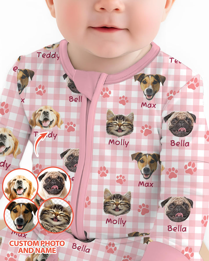 Custom Pet Photo With Name Bamboo Convertible Zippy