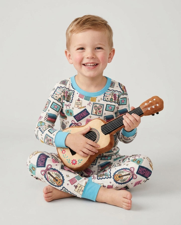Happy Hispanic Heritage Month Bamboo Two Piece Long Sleeve Pajama Set