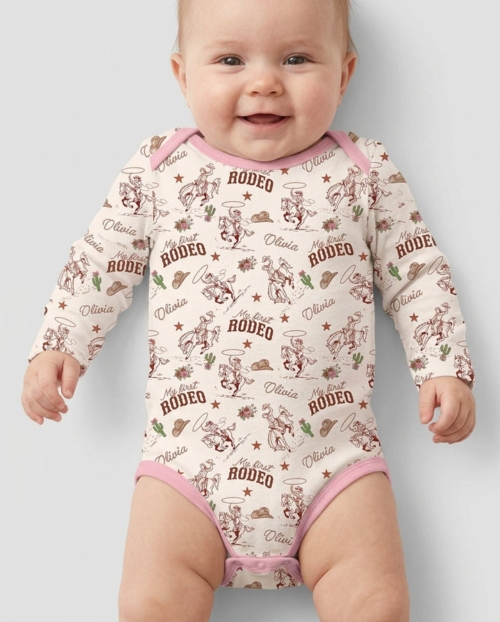 Gerippte Babykleidung mit individuellem Foto - Weich &amp; Skizzenhaft