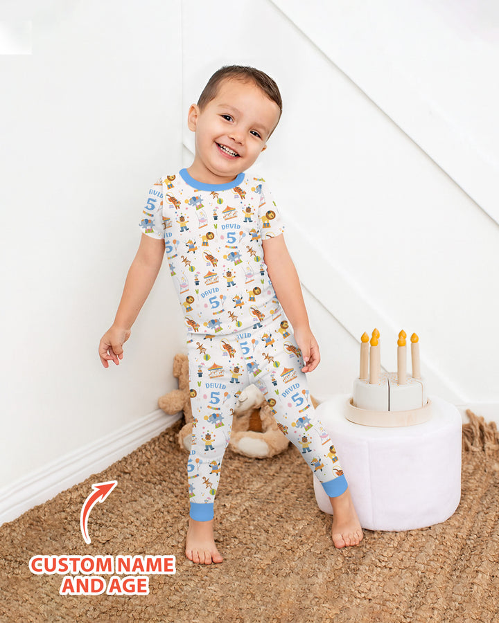 Zweiteiliges, kurzärmliges Pyjama-Set mit Marienkäfern