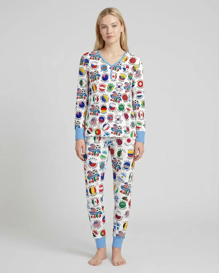 Vorlage Bambus Damen Pyjama Set