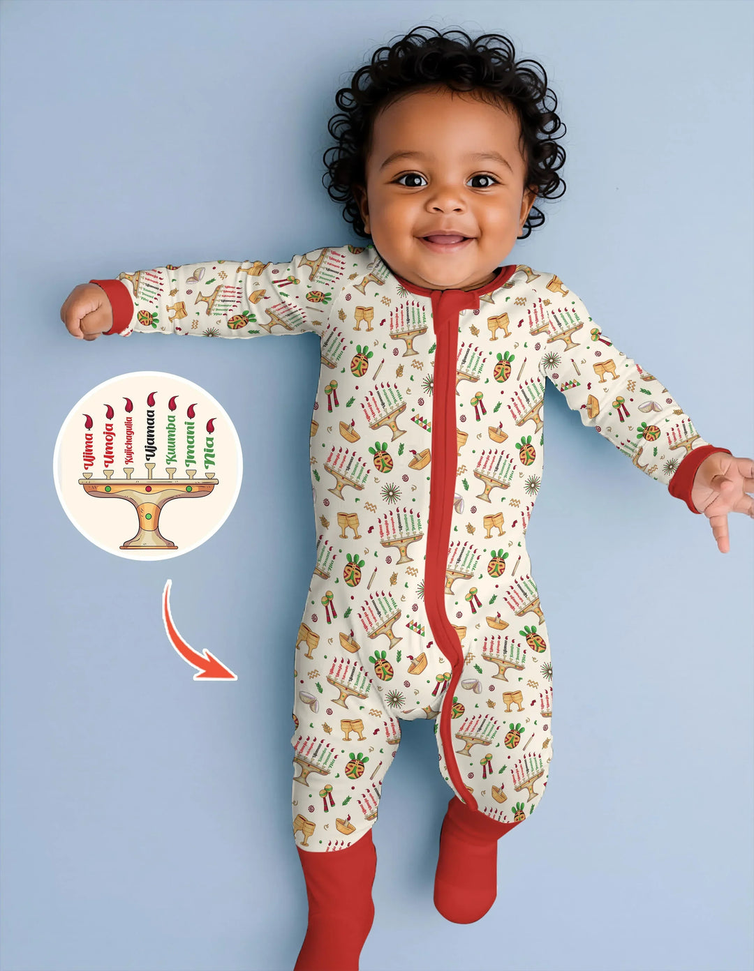 Happy Kwanzaa Bamboo Convertible Zippy