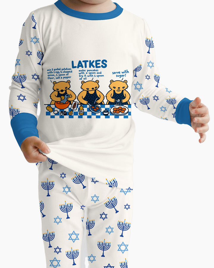 Latkes Recipe Bamboo Two Piece Long Sleeve Pajama Set
