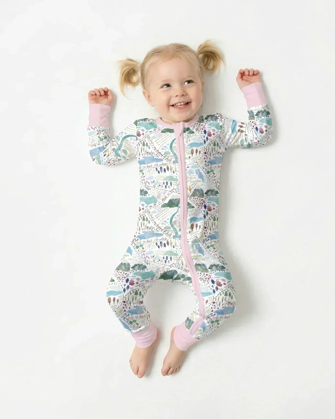 Whimsical Psalms 23 Map Bamboo Convertible Zippy