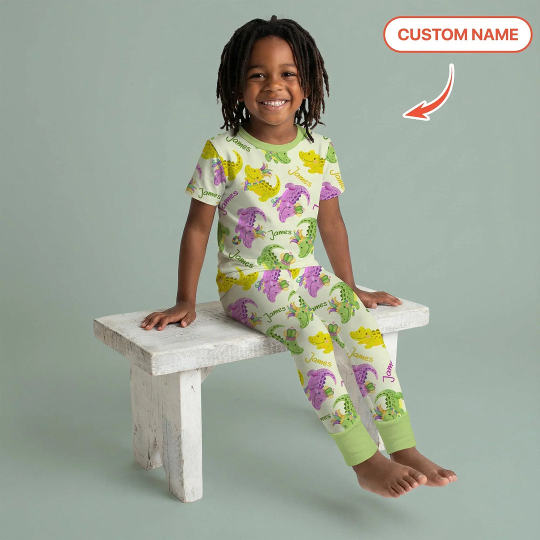 Zweiteiliges, kurzärmliges Pyjama-Set mit Marienkäfern