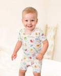 Happy Rosh Hashanah Bamboo Two Piece Short Sleeve Shorts Pajama Set