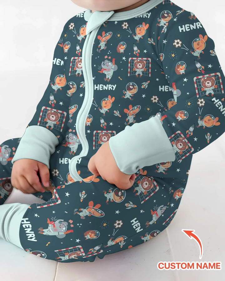 Gerippte Babykleidung mit individuellem Foto - Weich &amp; Skizzenhaft