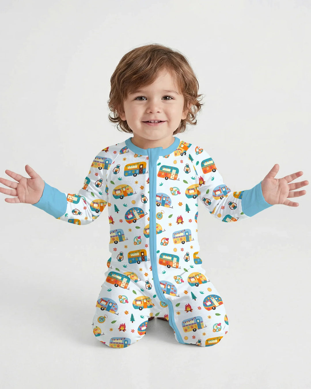 Gerippte Babykleidung mit individuellem Foto - Weich &amp; Skizzenhaft