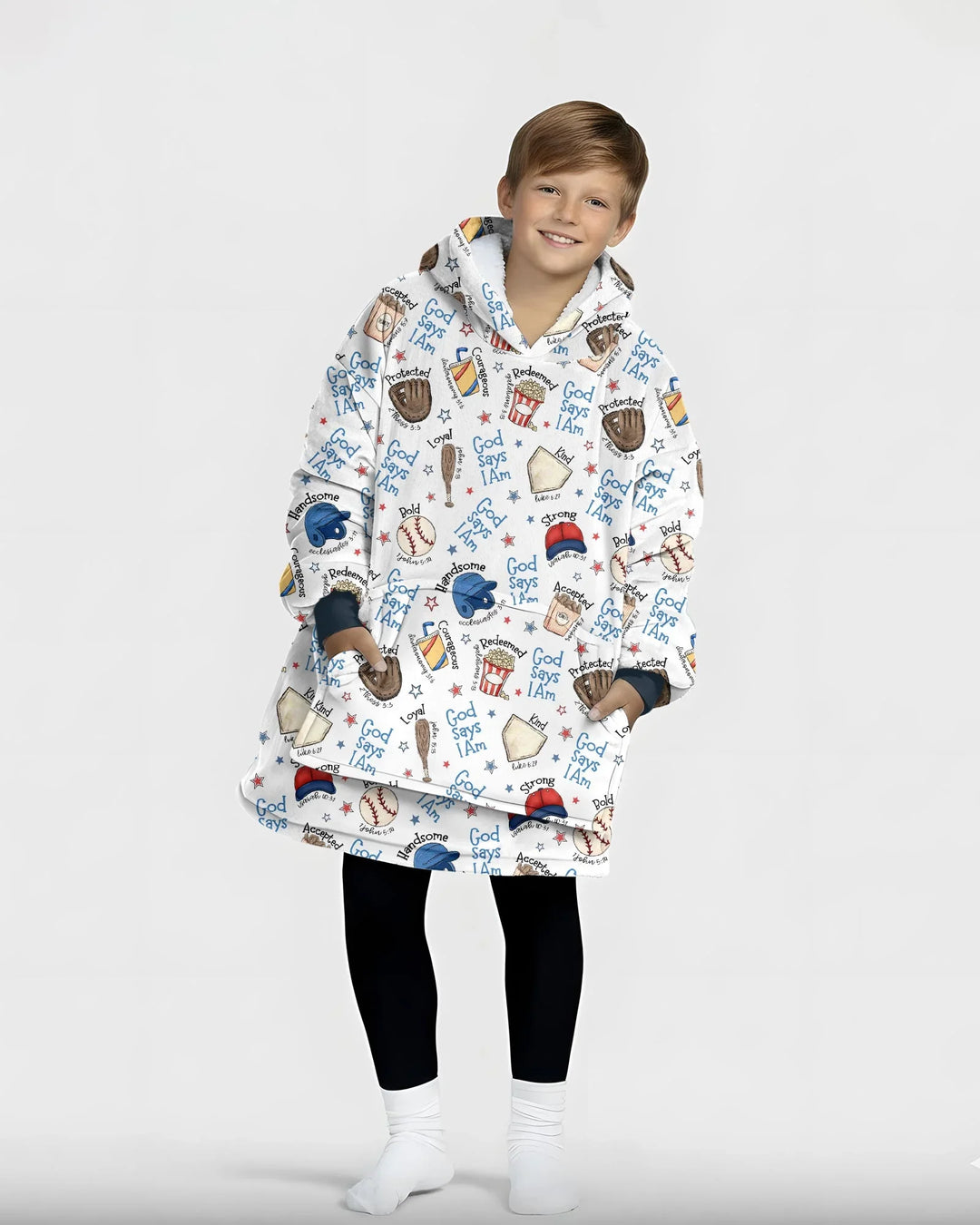 Christlicher Baseball tragbarer Bambus-Deckenpullover