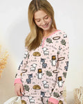 Er ist auferstanden Oster-Familien-Pyjama-Set aus Bambus für Damen